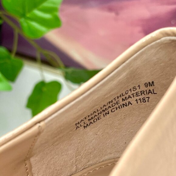 New Steve Madden Womens Pointed Toe Kitten Heel Pumps in Blush Patent 9 - Picture 12 of 13